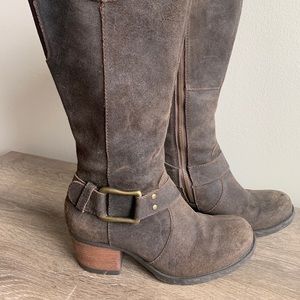 Born Loreza knee-high boots brwn sz 9.5